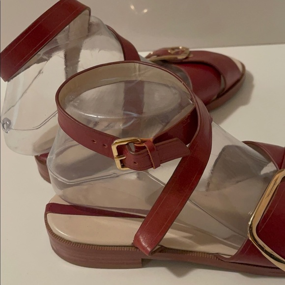 Zara women chocolate color beautiful sandals.Twisting around the Ankles - Picture 11 of 14